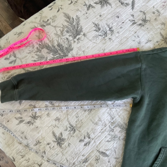 YOUNGLA Army Green Sweatshirt Hoodie Size Medium Unisex - Picture 9 of 9